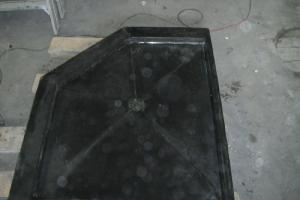 Concrete shower drain