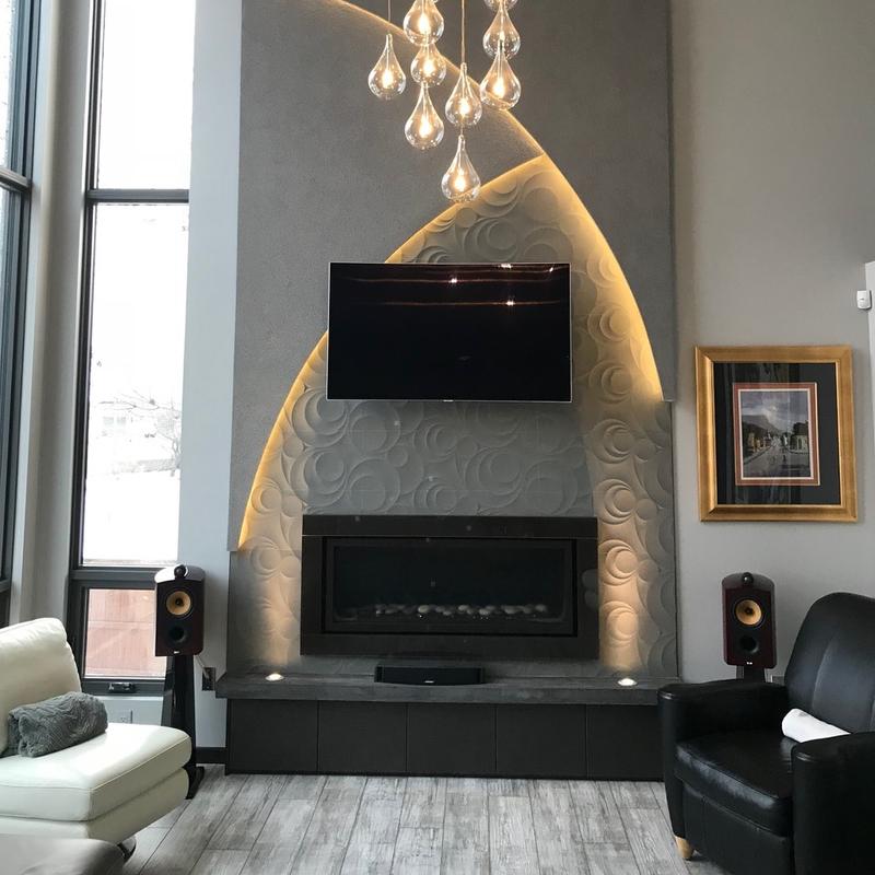 fireplace mantel artistic
