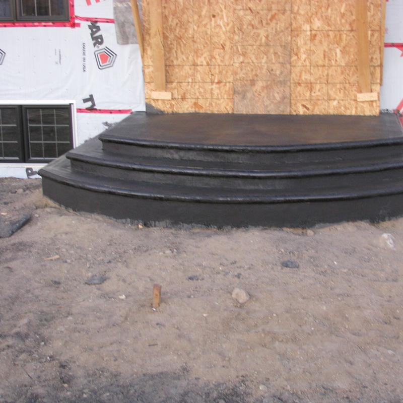 Decorative concrete steps