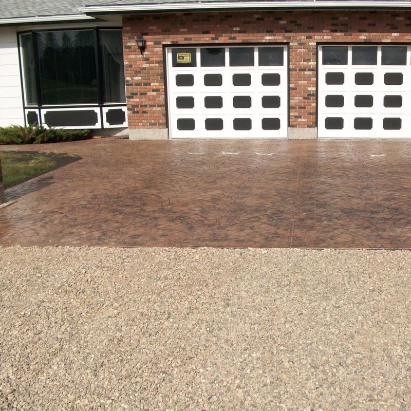 European fan stamped driveway