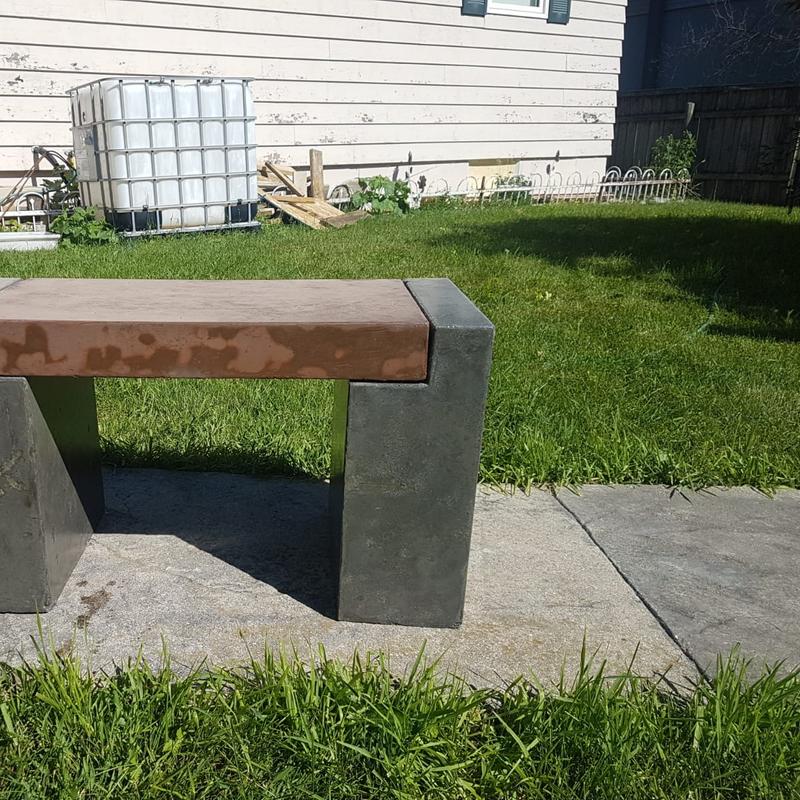 Outdoor table and bench