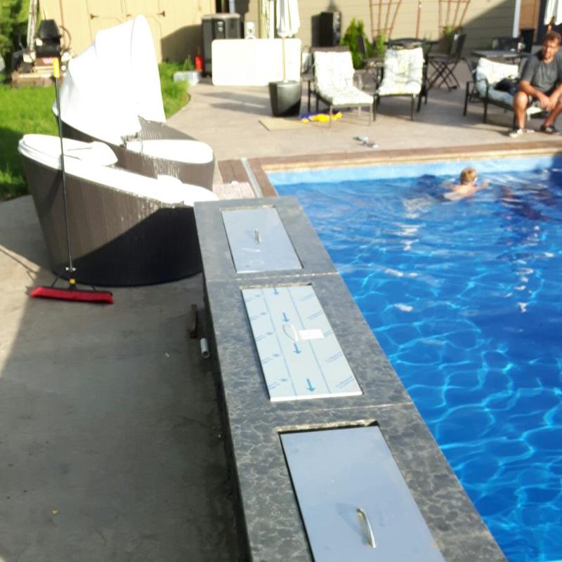 Pool fire/water feature