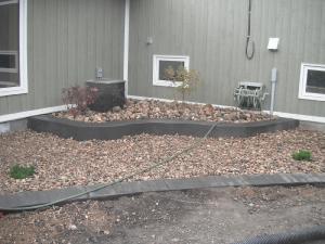 Outdoor concrete planter