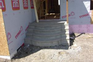 Fancy decorative concrete steps