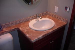 Marble concrete vanity countertop